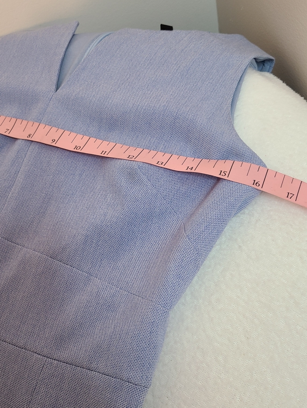 Banana Republic Sleeveless Light Blue Sheath Dress Size 0 - Picture 9 of 10